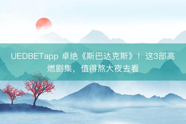 UEDBETapp 卓绝《斯巴达克斯》!这3部高燃剧集,值得熬大夜去看