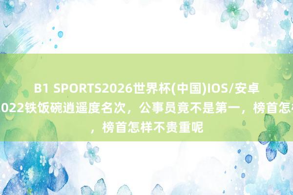 B1 SPORTS2026世界杯(中国)IOS/安卓官方下载 2022铁饭碗逍遥度名次，公事员竟不是第一，榜首怎样不贵重呢