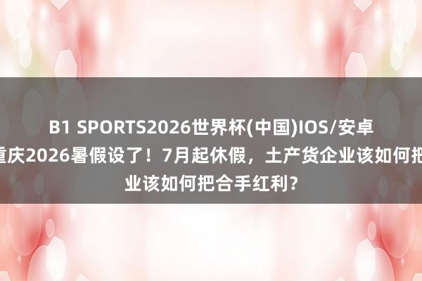 B1 SPORTS2026世界杯(中国)IOS/安卓官方下载 重庆2026暑假设了！7月起休假，土产货企业该如何把合手红利？
