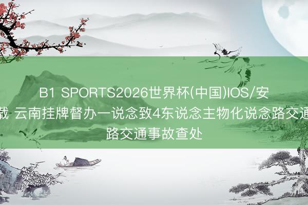 B1 SPORTS2026世界杯(中国)IOS/安卓官方下载 云南挂牌督办一说念致4东说念主物化说念路交通事故查处