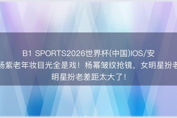 B1 SPORTS2026世界杯(中国)IOS/安卓官方下载 杨紫老年妆目光全是戏！杨幂皱纹抢镜，女明星扮老差距太大了！