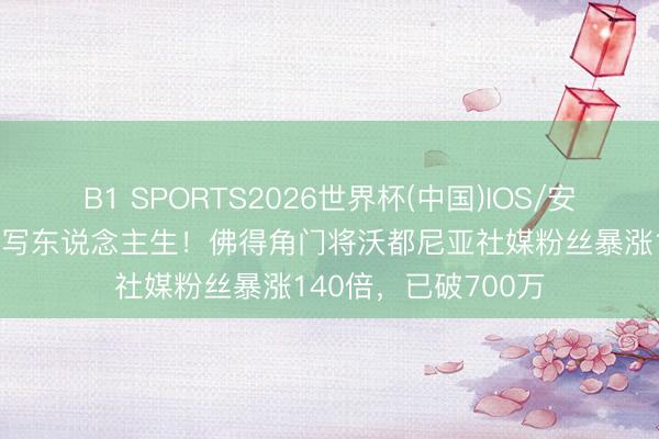 B1 SPORTS2026世界杯(中国)IOS/安卓官方下载 一战改写东说念主生!佛得角门将沃都尼亚社媒粉丝暴涨140倍,已破700万