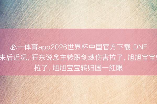 必一体育app2026世界杯中国官方下载 DNF: 三大幻神归来后近况, 狂东说念主转职剑魂伤害拉了, 旭旭宝宝转归国一红眼